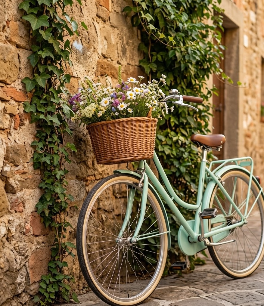 Vintage bicycle in Italy